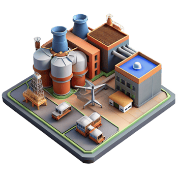 elegant classic Industrial Area Aerial Survey by Drone png