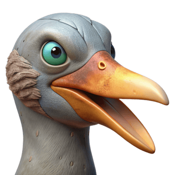 elegant classic Injured Bird Beak Close Up Transparent Background high quality png
