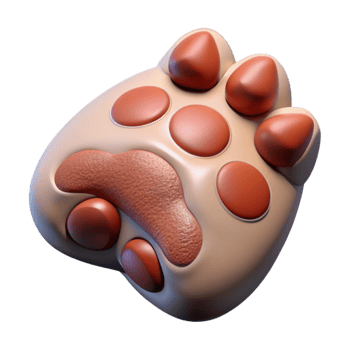 magnificent contemporary Injured Fox Paw Close Up View high quality png