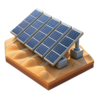 serene traditional A Solar Panel Farm Stretching Across a Vas authentic png