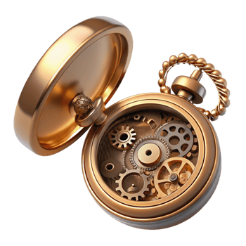 impressive creative A Steampunk Pocket Watch Intricate Gears high quality png