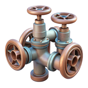 extraordinary creative Irrigation Pipes and Valves Transparent Background premium png