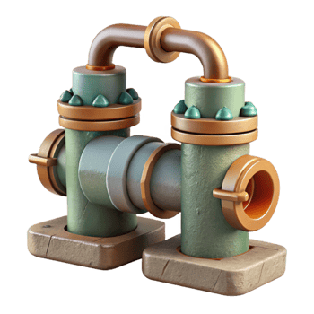 stunning modern Irrigation System Pipes and Valves Cutout Element high resolution png