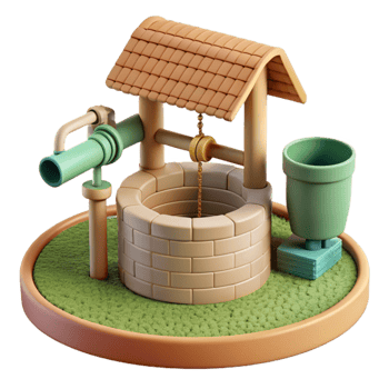 wonderful minimalist Irrigation System Cutout with Sprinkler Heads Transparent Background genuine png