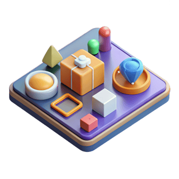 beautiful minimalist Isometric Ar Application Interface Isolated high quality png