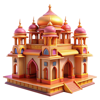 magnificent minimalist Indian Palace Intricate Carvings Vibran premium png
