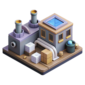 wonderful contemporary Isometric Vr Factory Environment Isolated genuine png