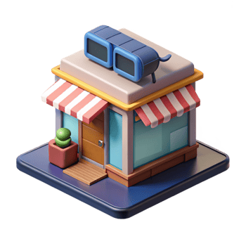 beautiful contemporary Isometric Vr Retail Store Environment Isolated genuine png