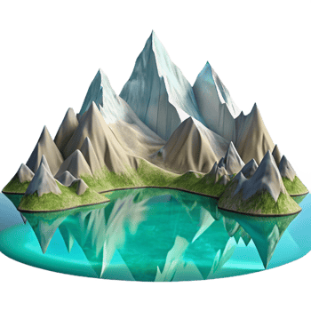 stunning creative A Crystal Clear Mountain Lake Reflecting Th genuine png