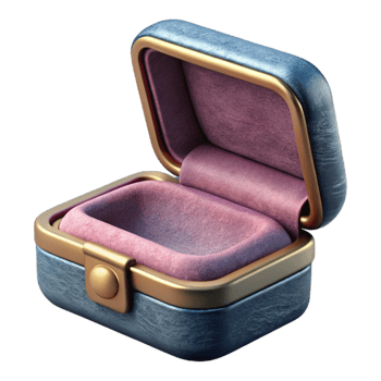 magnificent abstract Jewelry Box with Velvet Lining Cutout high resolution png