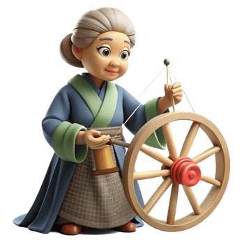 magnificent vintage A Wise Old Jor Gumo Spinning Her Web D high resolution png