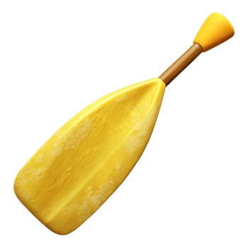impressive creative Kayak Paddle Yellow Fiberglass Cutout genuine png