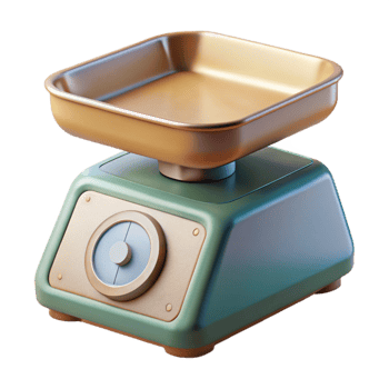 vibrant rustic Kitchen Scale Digital Modern Transparent Background exclusive png