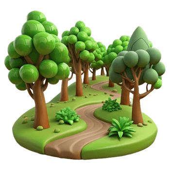 extraordinary traditional A Winding Dirt Path Through a Lush Gree exclusive png