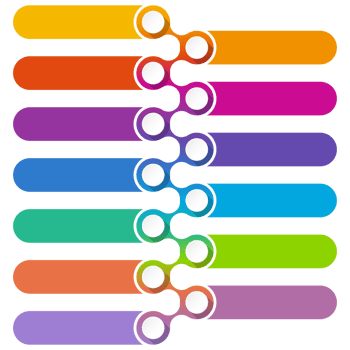 Infographic 13 options or step for presentation. , Icons. png