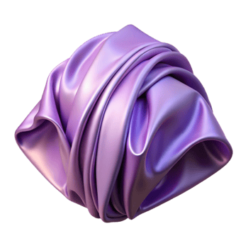 extraordinary abstract Lavender Satin Fabric Folded Front View Transparent Background original png