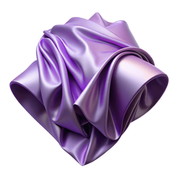 magnificent traditional Lavender Satin Fabric Unfolded Transparent Background exclusive png