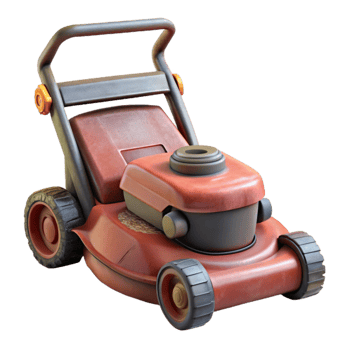 stunning modern Lawn Mower Front View Isolated Cutout authentic png