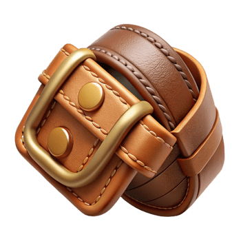 vibrant traditional Leather Belt Buckle Detail Cutout exclusive png