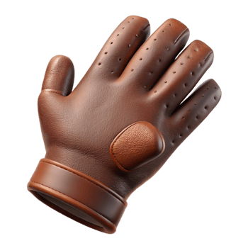 beautiful abstract Leather Glove Palm View Element authentic png