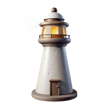 extraordinary modern Lighthouse White Beam Shining Isolated Element png