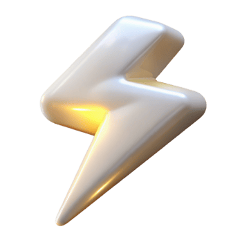 vibrant classic Lightning Strike Bright White Cutout Night Sky high quality png