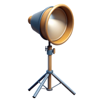 stunning vintage Light Stand with Softbox Transparent Background high quality png