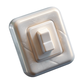 elegant traditional Light Switch White Plastic Transparent Element exclusive png