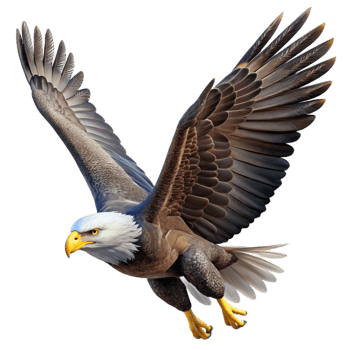 impressive abstract A Majestic Bald Eagle Soaring Through The high resolution png