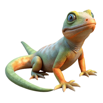 dramatic traditional Lizard Basking in Sun Cutout exclusive png