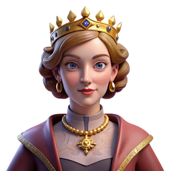 dramatic minimalist Portrait of a Regal Queen with a Crown Of genuine png