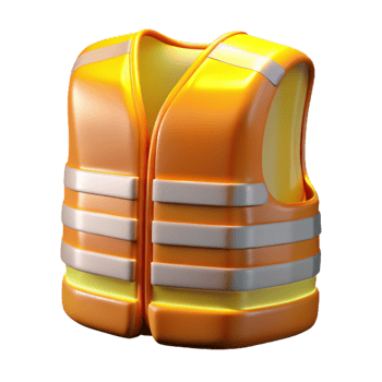 elegant modern Luminescent Vest Safety Stripes Cutout high resolution png