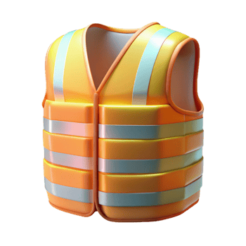impressive traditional Luminescent Vest Safety Stripes Cutout detailed png