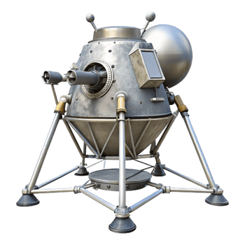 extraordinary modern Lunar Module Landing Legs Extended Isolated Image exclusive png