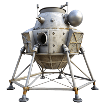 extraordinary traditional Lunar Module with Landing Legs high quality png