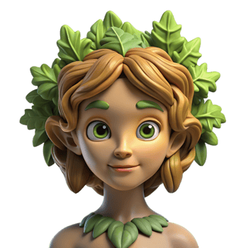 impressive contemporary A Serene Dryad Her Skin Made of Bark And premium png