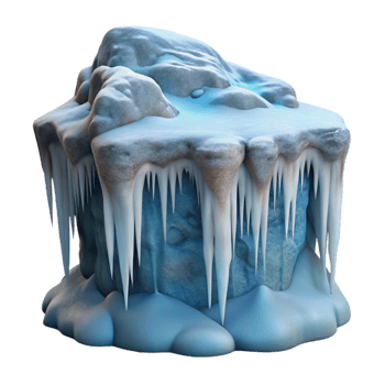 dramatic contemporary A Frozen Waterfall Icicles Hanging Down high resolution png
