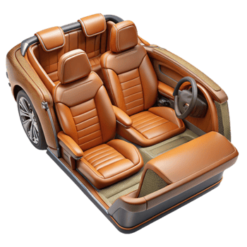 wonderful modern Luxury Car Interior Leather Seats Cutout Element original png