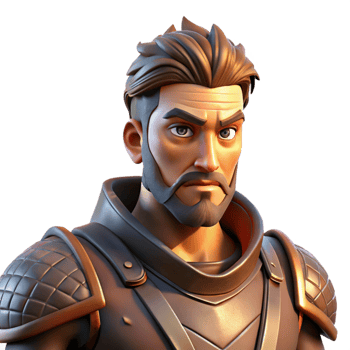 dramatic rustic Portrait of a Stoic Warrior with Battle Sc detailed png