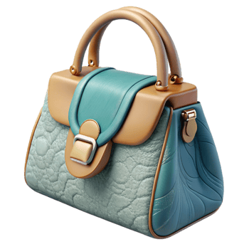 serene contemporary Luxury Handbag Top Handle Top View Cutout genuine png