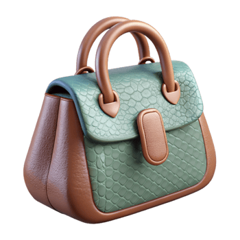 vibrant modern Luxury Handbag Top Handle Top View Cutout exclusive png