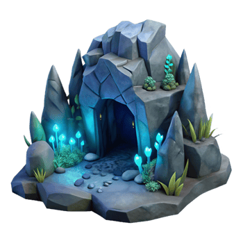 dramatic creative Underground Dwelling Carved Into Rock Bi png