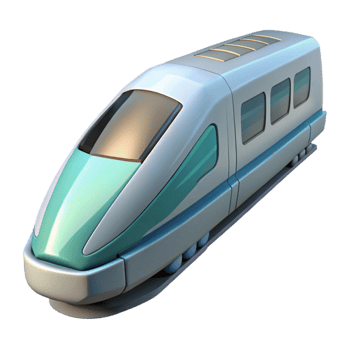 extraordinary rustic Maglev Train in Motion Cutout exclusive png