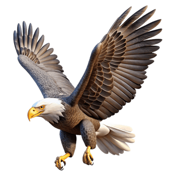 stunning abstract A Majestic Bald Eagle Soaring Through The high resolution png