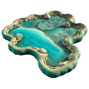 wonderful modern Maldives Atolls Turquoise Water Aerial View Cutout authentic png