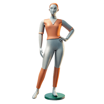 dramatic contemporary Mannequin in Stylish Pose Transparent Element high resolution png
