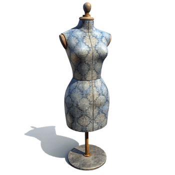 beautiful modern Mannequin with Dress Form Cutout detailed png