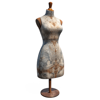 stunning creative Mannequin with Dress Form Cutout premium png