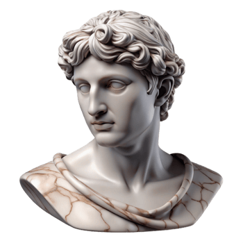 magnificent vintage Marble Statue Realistic Texture Cutout exclusive png