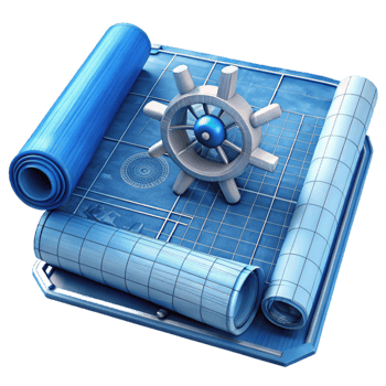 extraordinary contemporary Marine Engineering Blueprint Transparent Background with Schematic Diagram high quality png